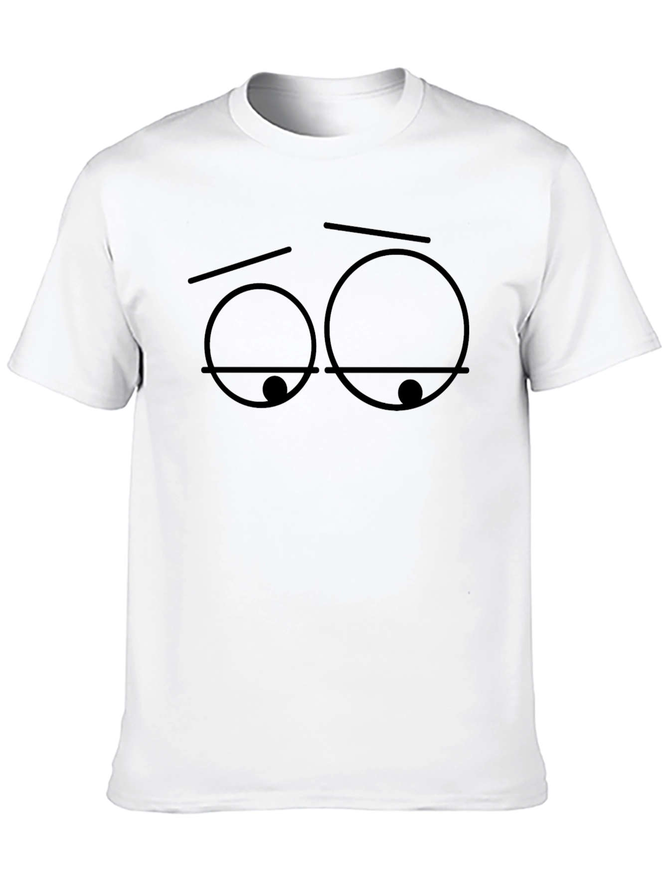 Expressionless Graphic Tee - Relaxed Fit Black T-Shirt