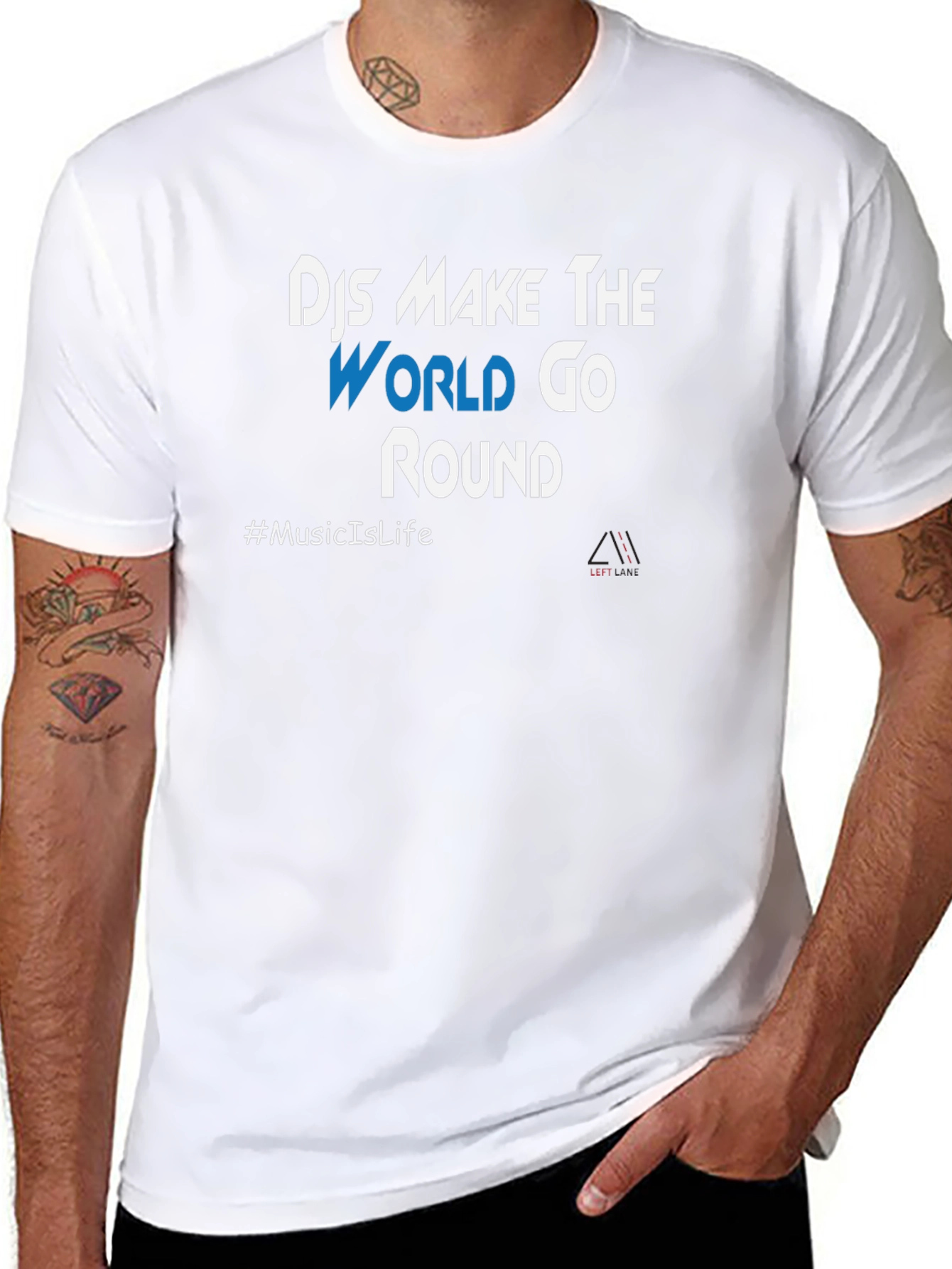 DJs Make The World Go Round Black T-Shirt