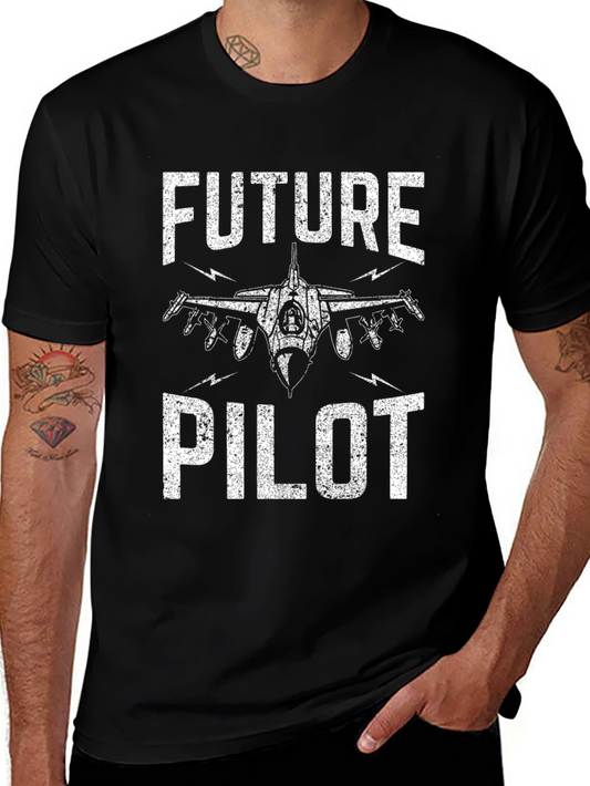 Future Pilot Graphic Tee - Aviation Enthusiast T-Shirt
