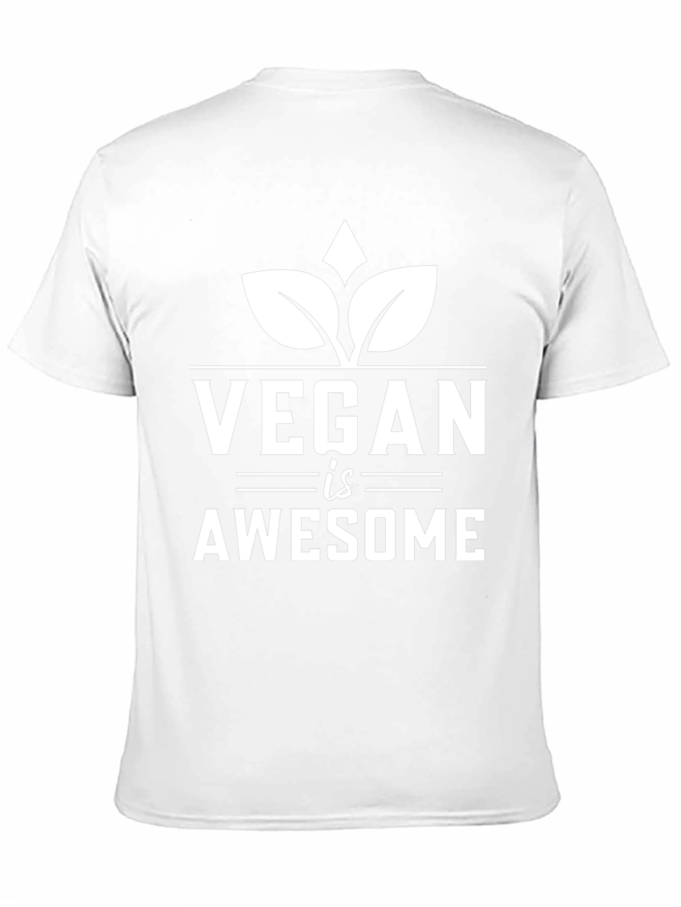 Vegan is Awesome T-Shirt - Unisex Black Tee