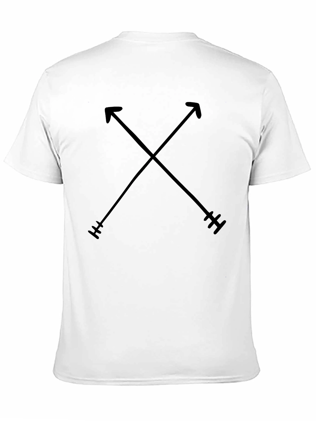 Crossed Arrows Graphic Tee - Black Casual Shirt