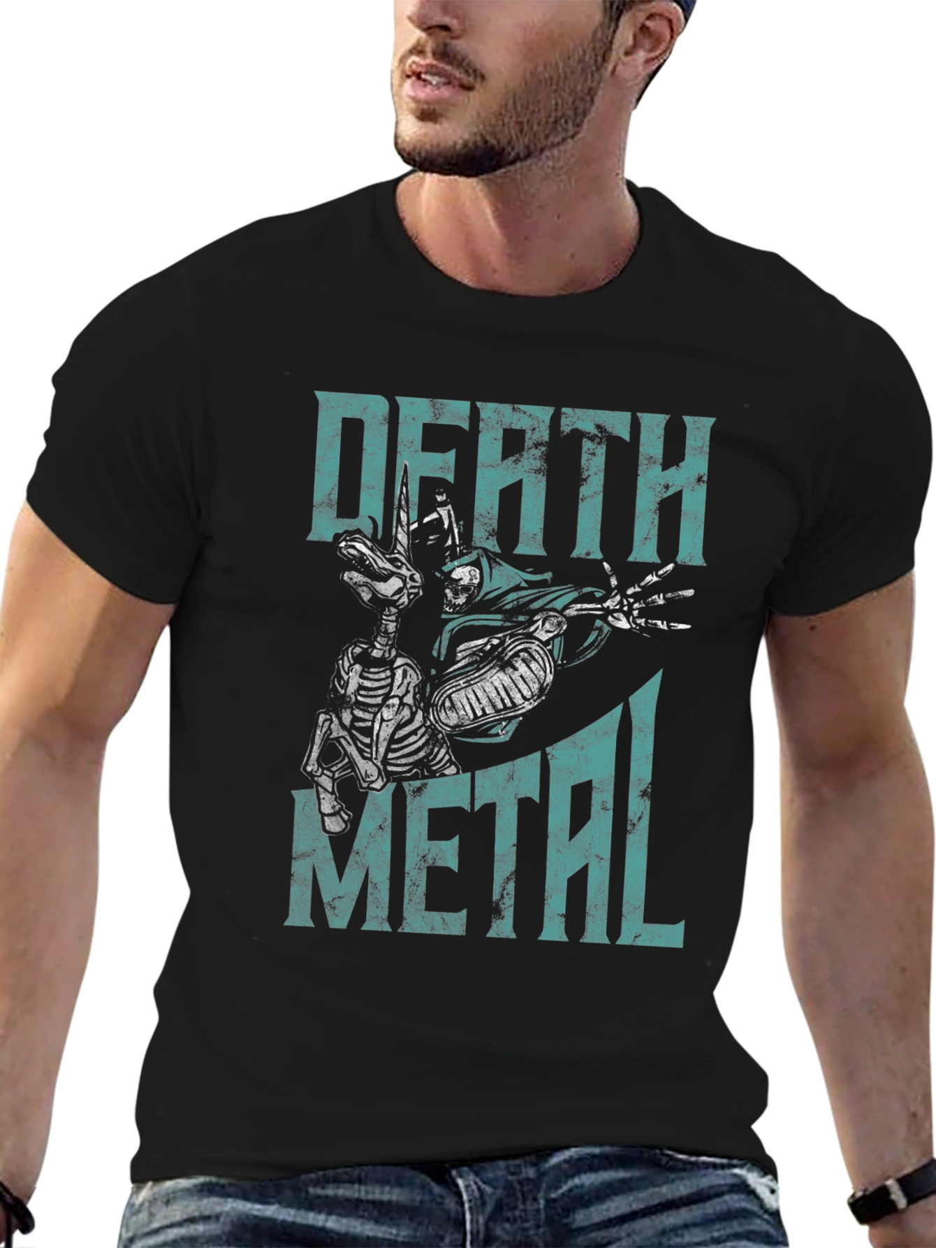 Death Metal Graphic T-Shirt - Mens Black Tee