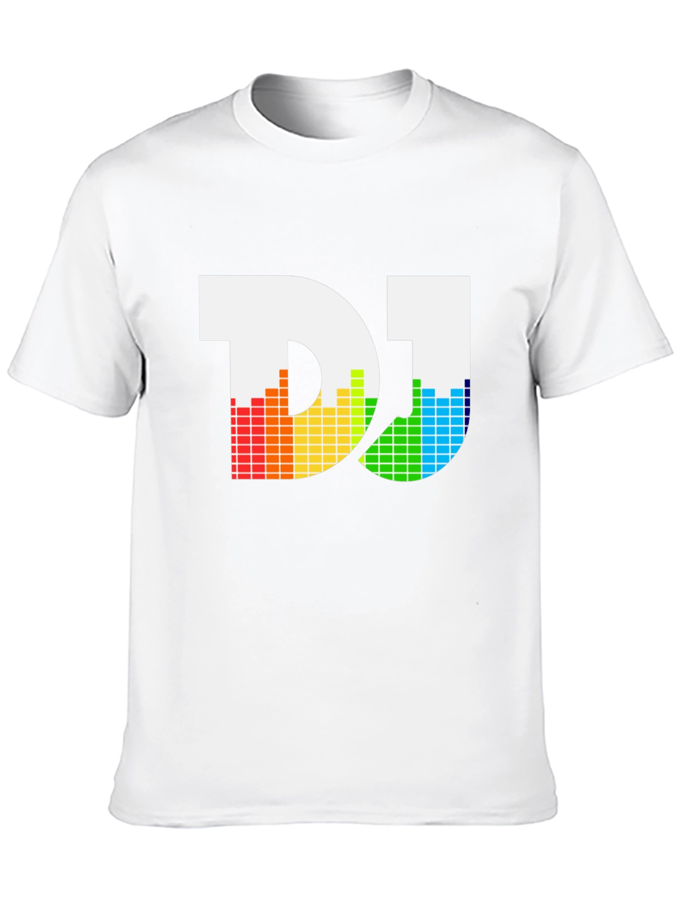 DJ Rainbow Equalizer Graphic Tee - Black