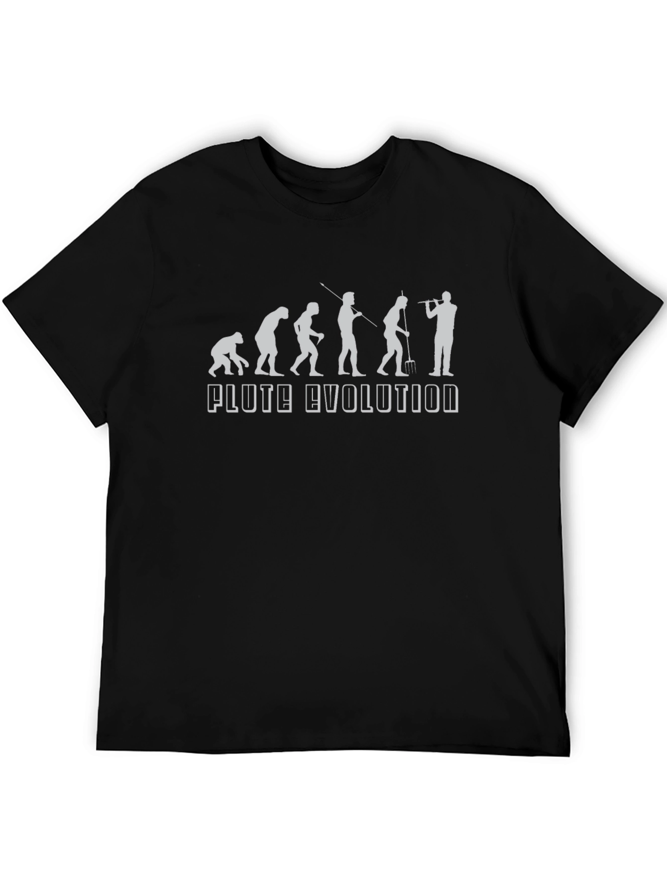 Flute Evolution Black Graphic T-Shirt