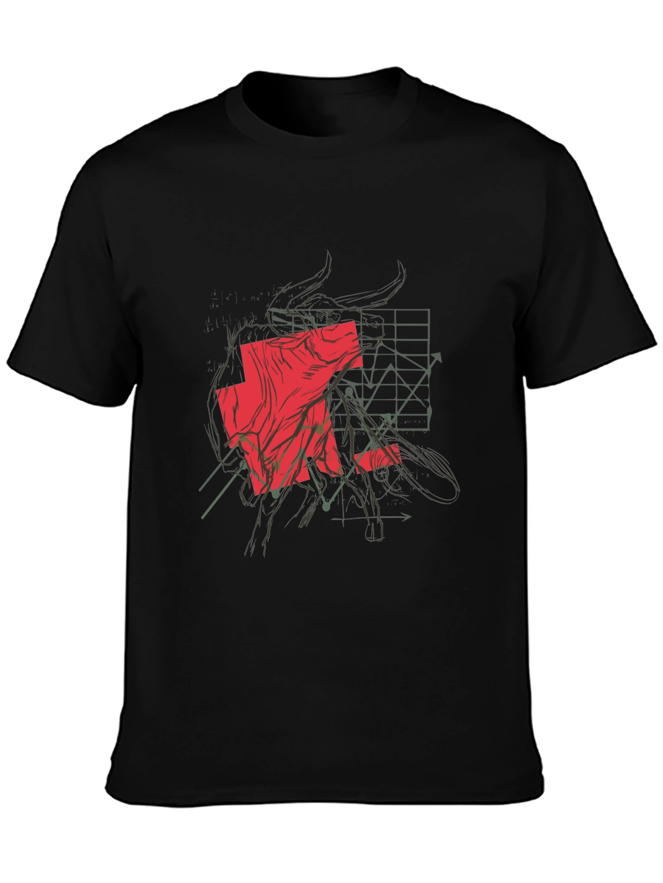 Bold Bull Market Graphic Tee - Black