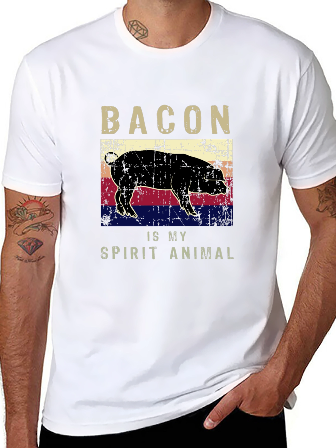 Bacon Is My Spirit Animal Graphic Tee