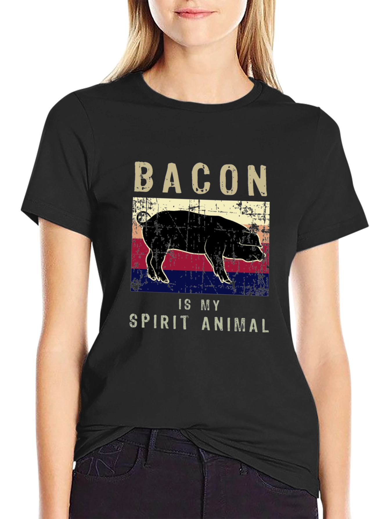 Bacon Is My Spirit Animal Graphic Tee
