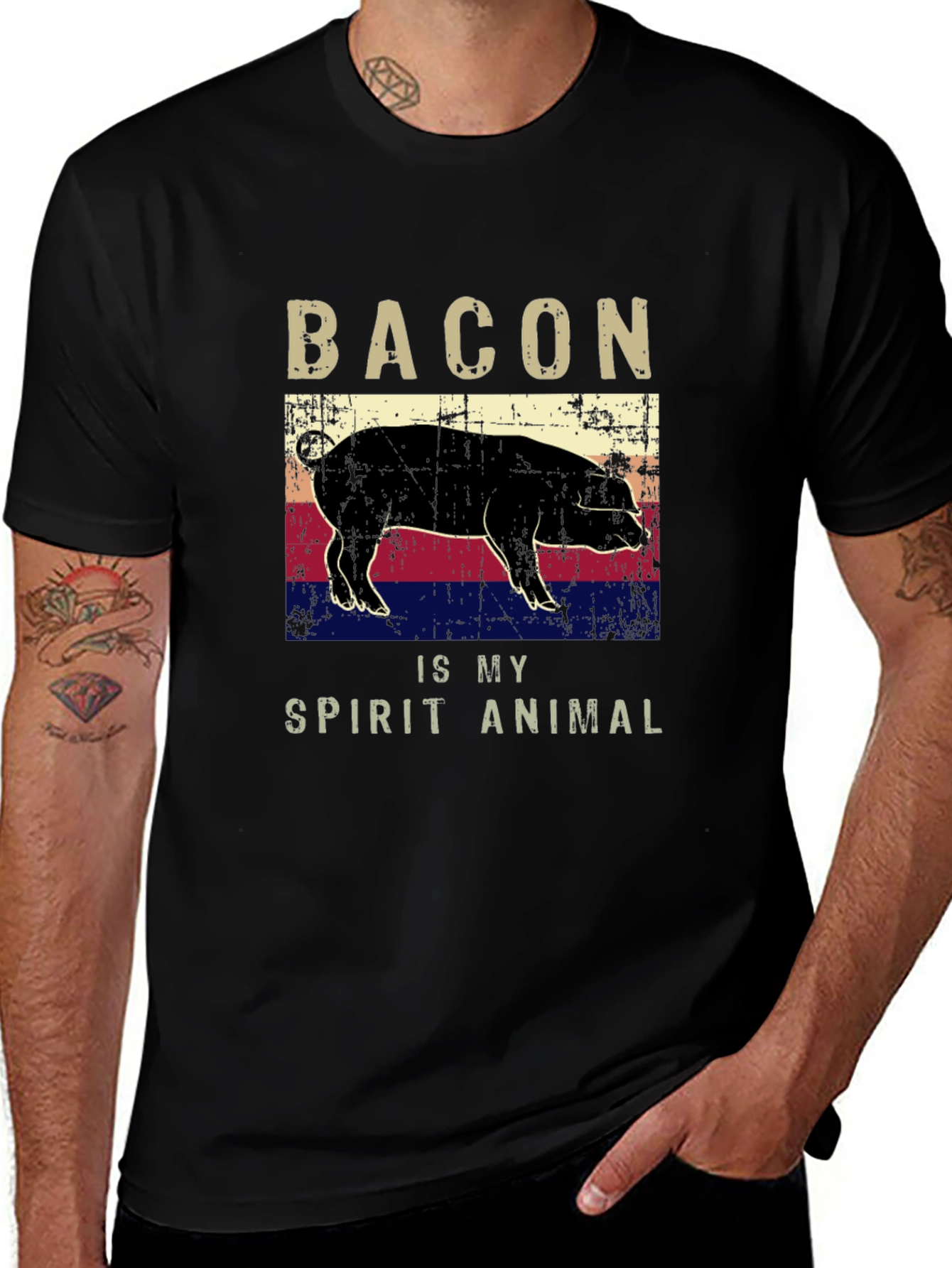 Bacon Is My Spirit Animal Graphic Tee