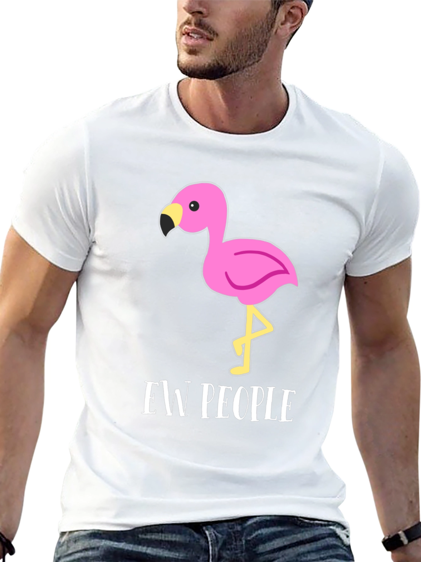 Ew People Flamingo Graphic T-Shirt