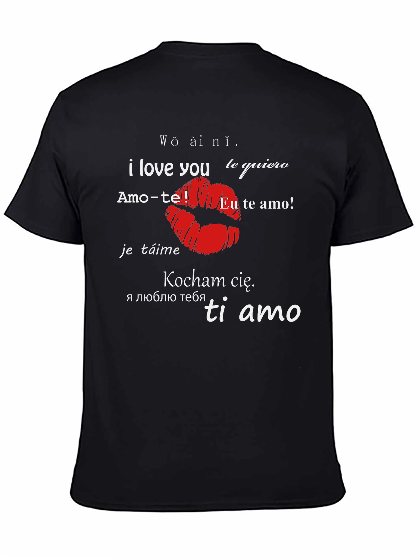 I Love You in Different Languages Graphic T-Shirt