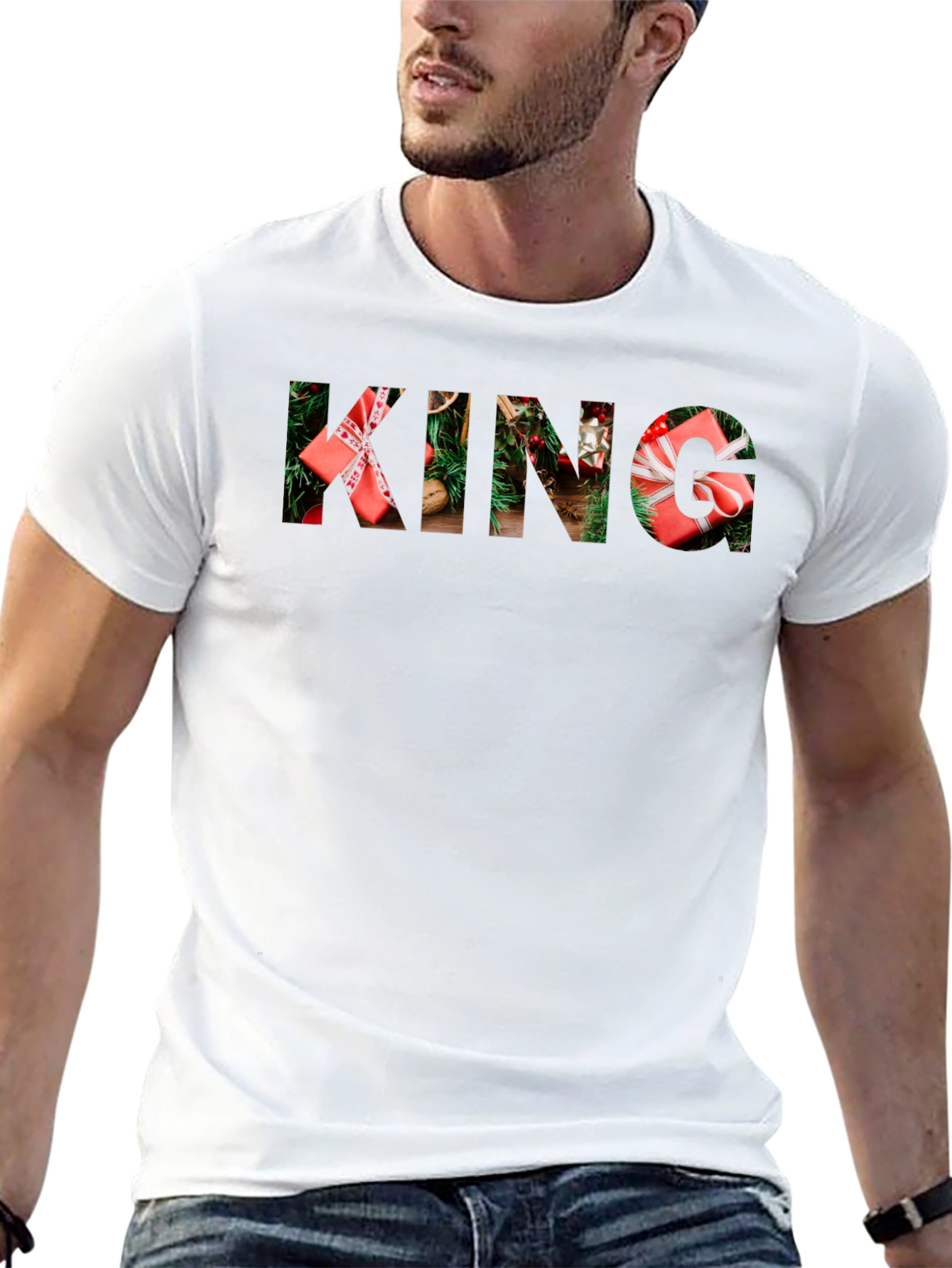Christmas King T-Shirt Festive Holiday Apparel