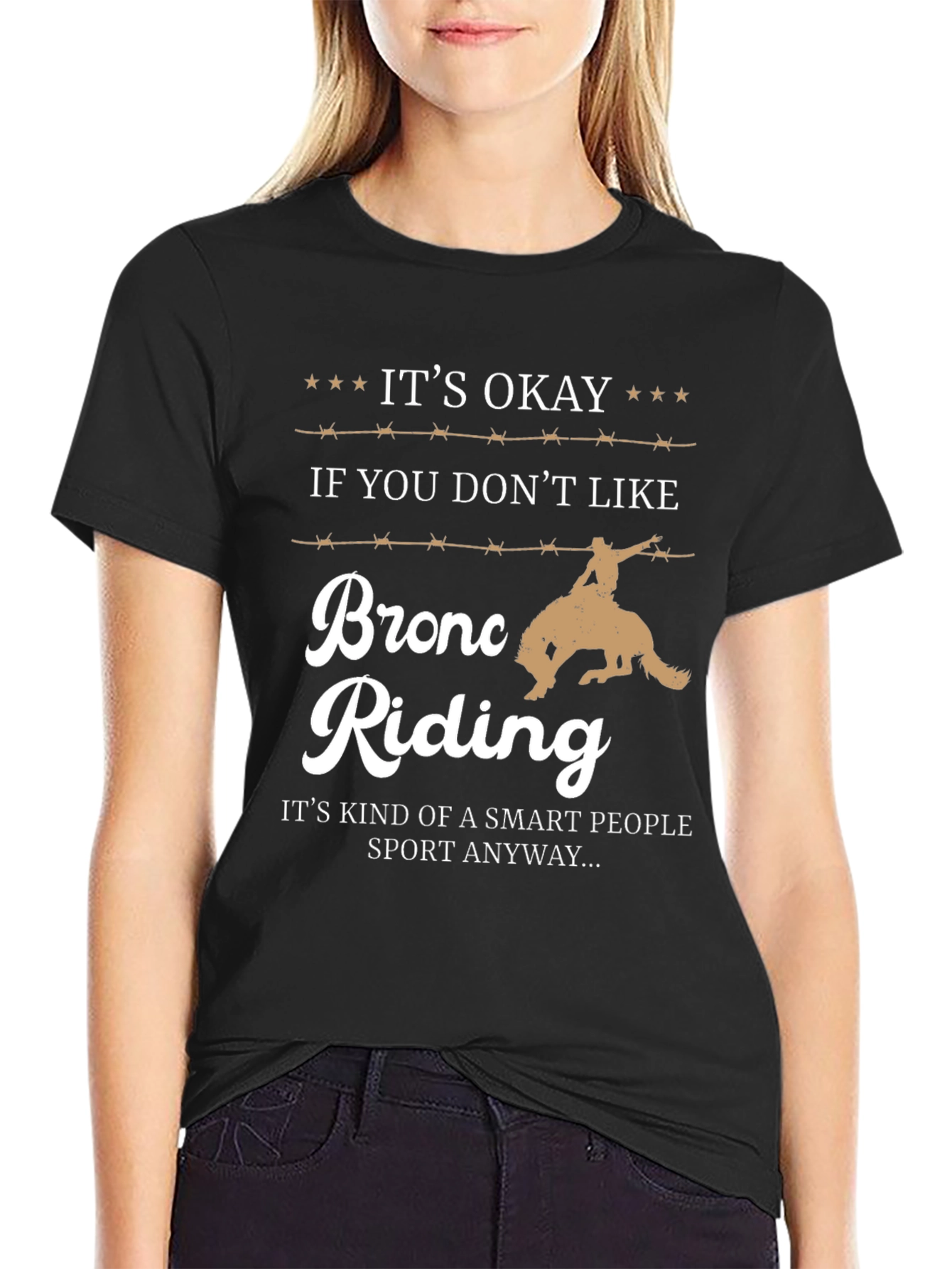 Bronc Riding Smart People T-Shirt