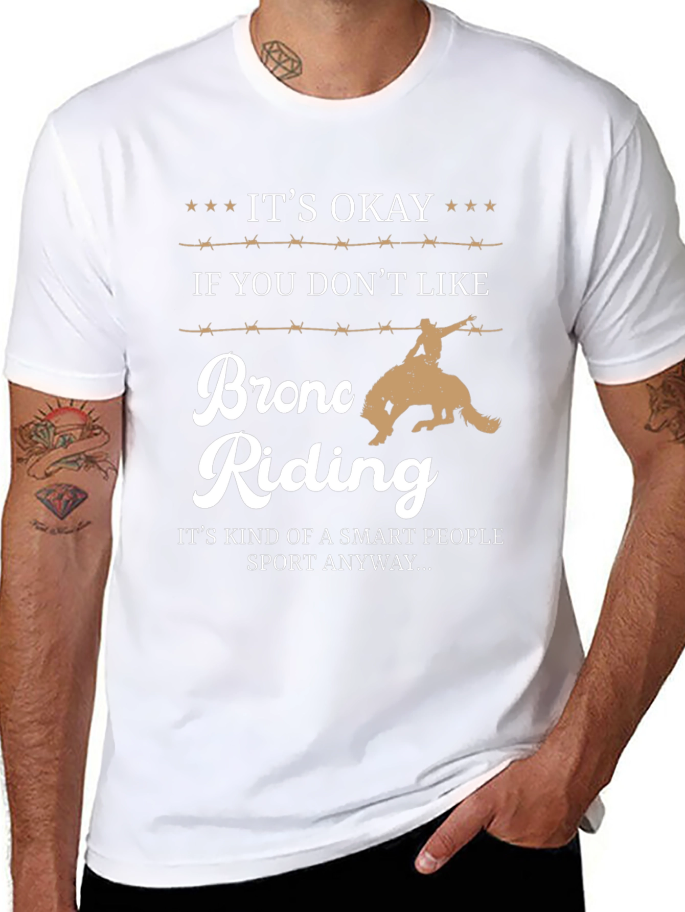 Bronc Riding Smart People T-Shirt