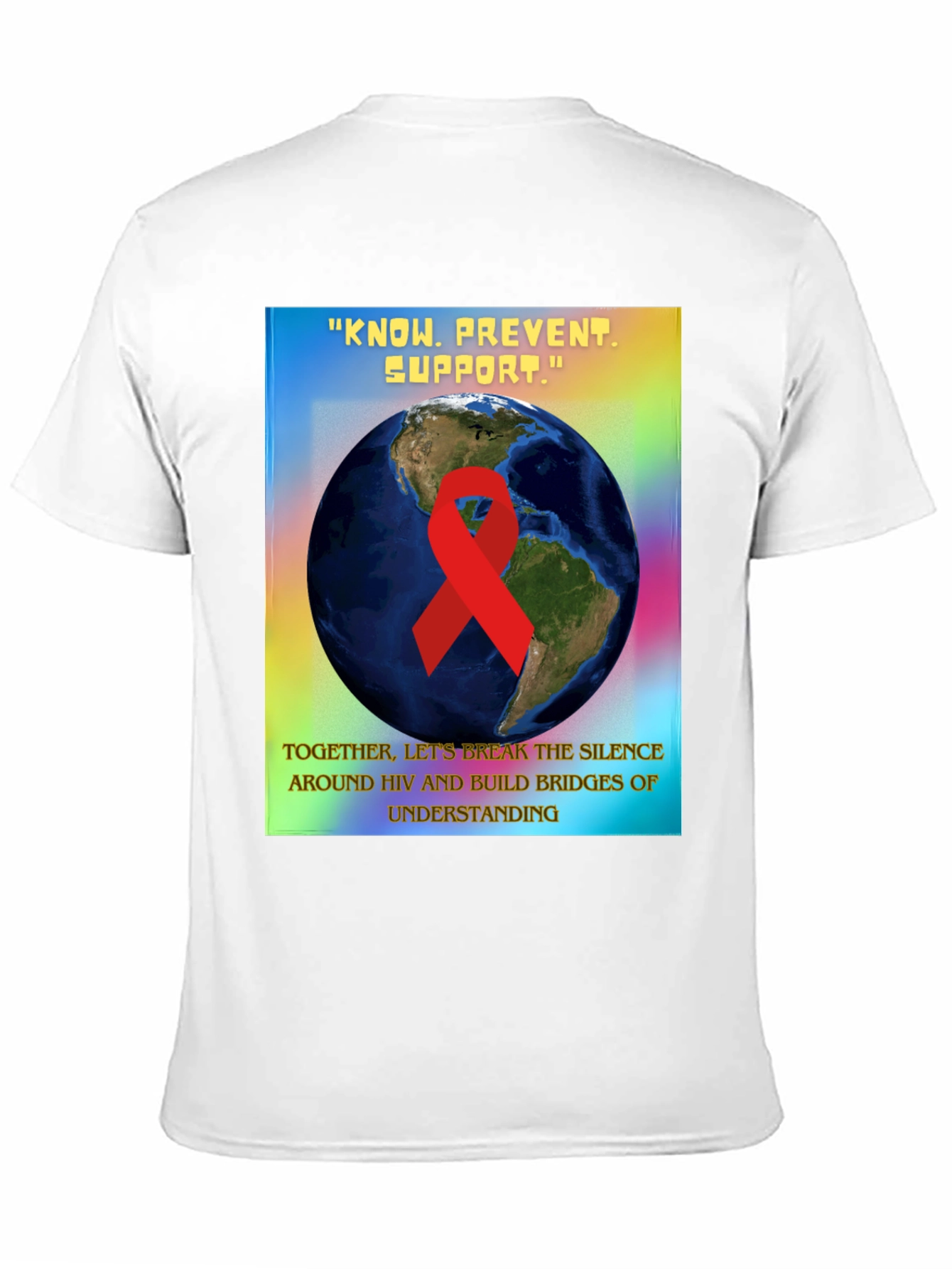 HIV Awareness Graphic Tee - Know Prevent Support
