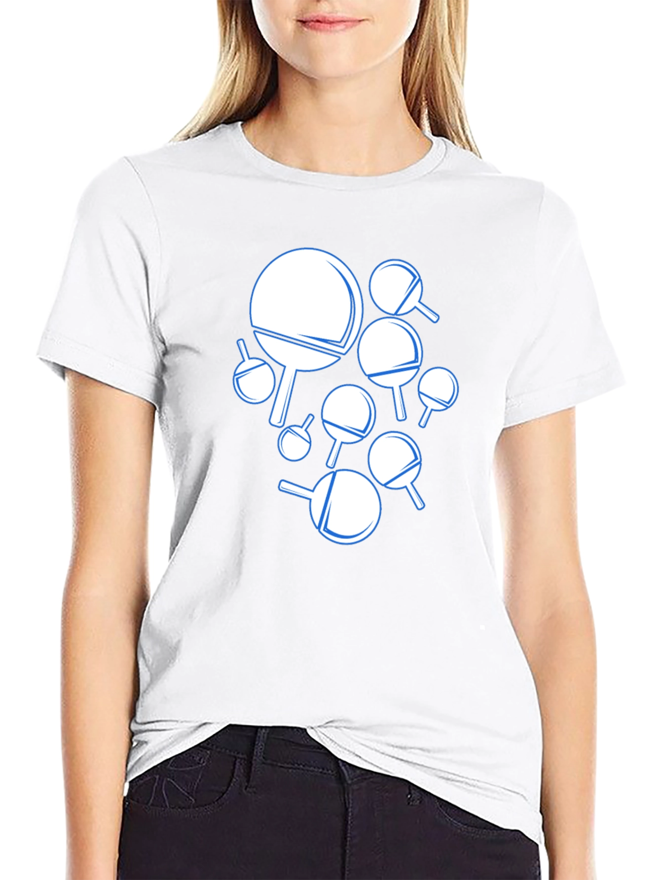 Ping Pong Paddle Graphic T-Shirt