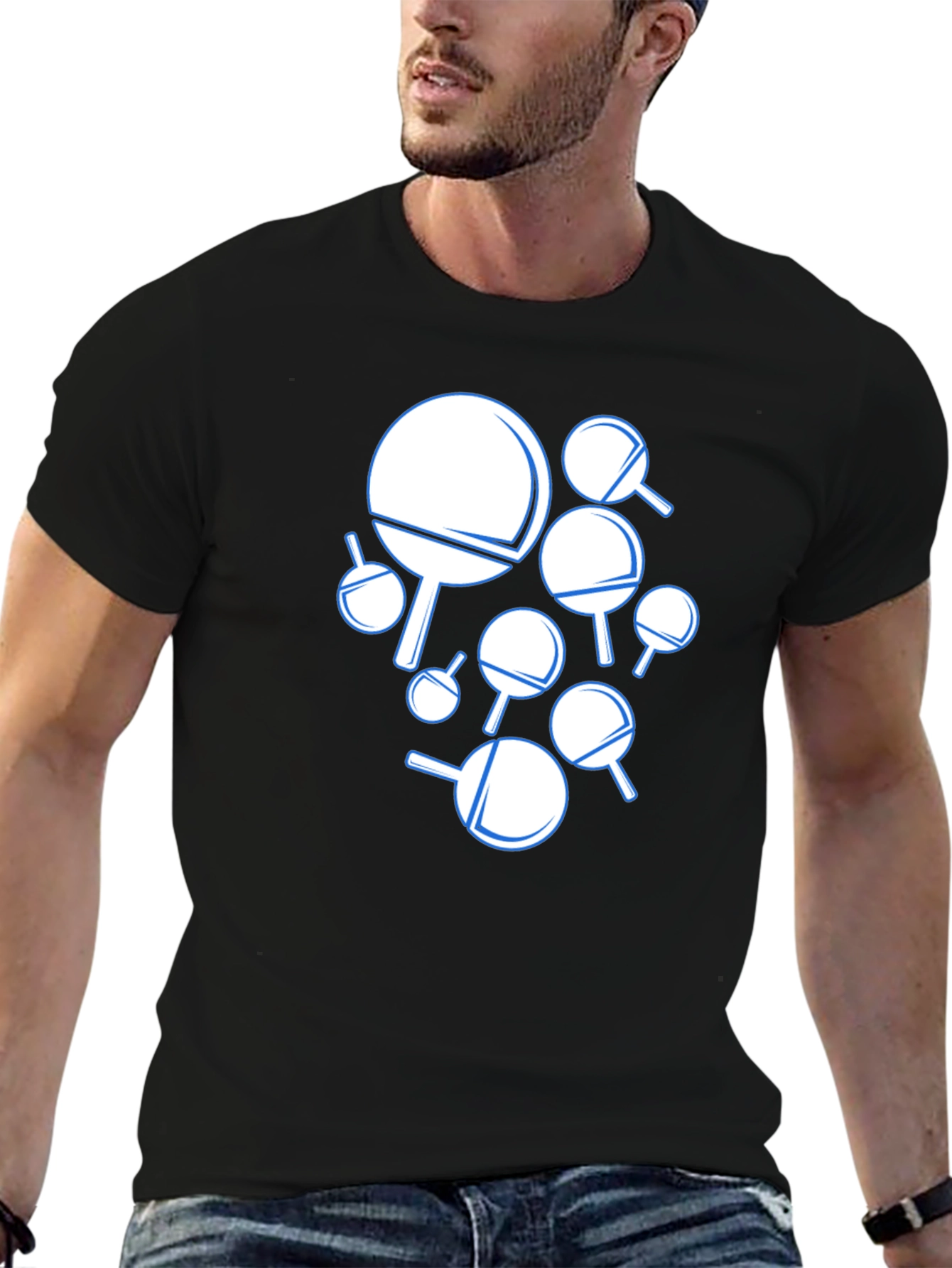 Ping Pong Paddle Graphic T-Shirt