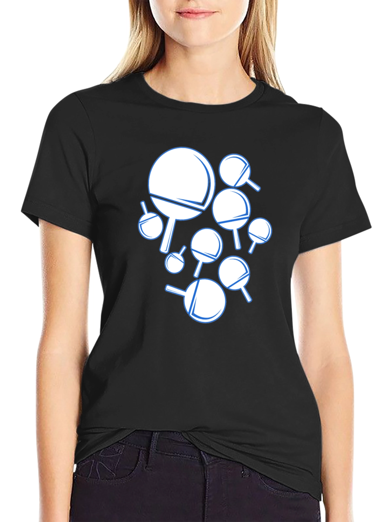 Ping Pong Paddle Graphic T-Shirt