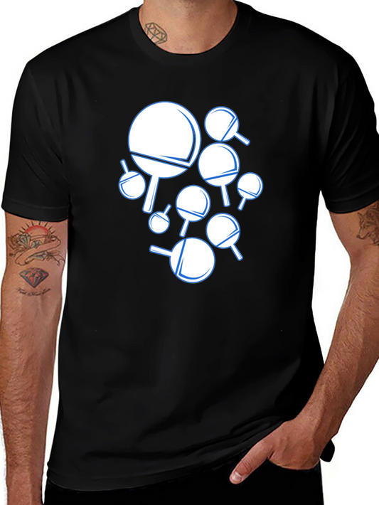Ping Pong Paddle Graphic T-Shirt