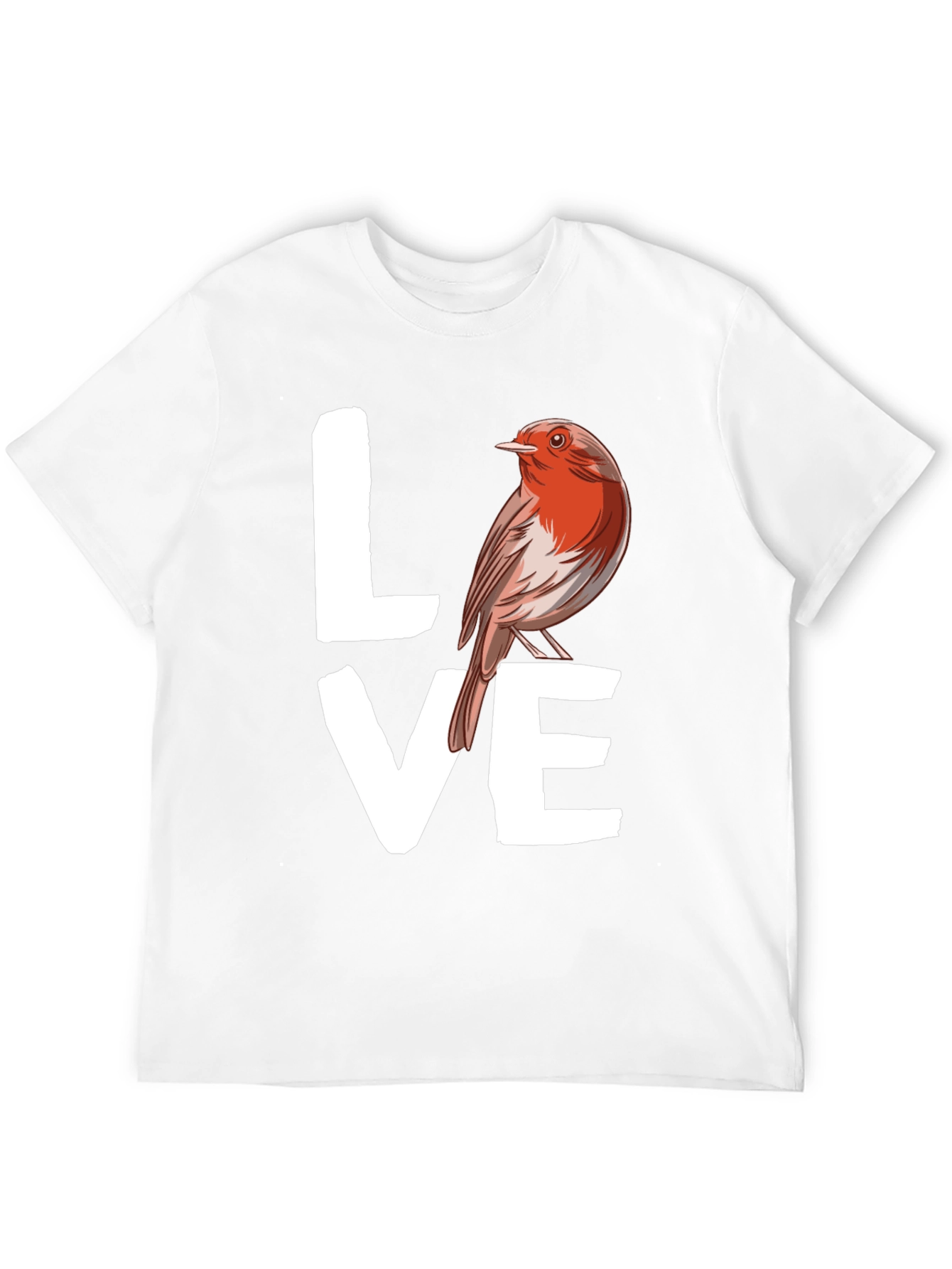 Love Bird Graphic Tee - Black Cotton T-Shirt