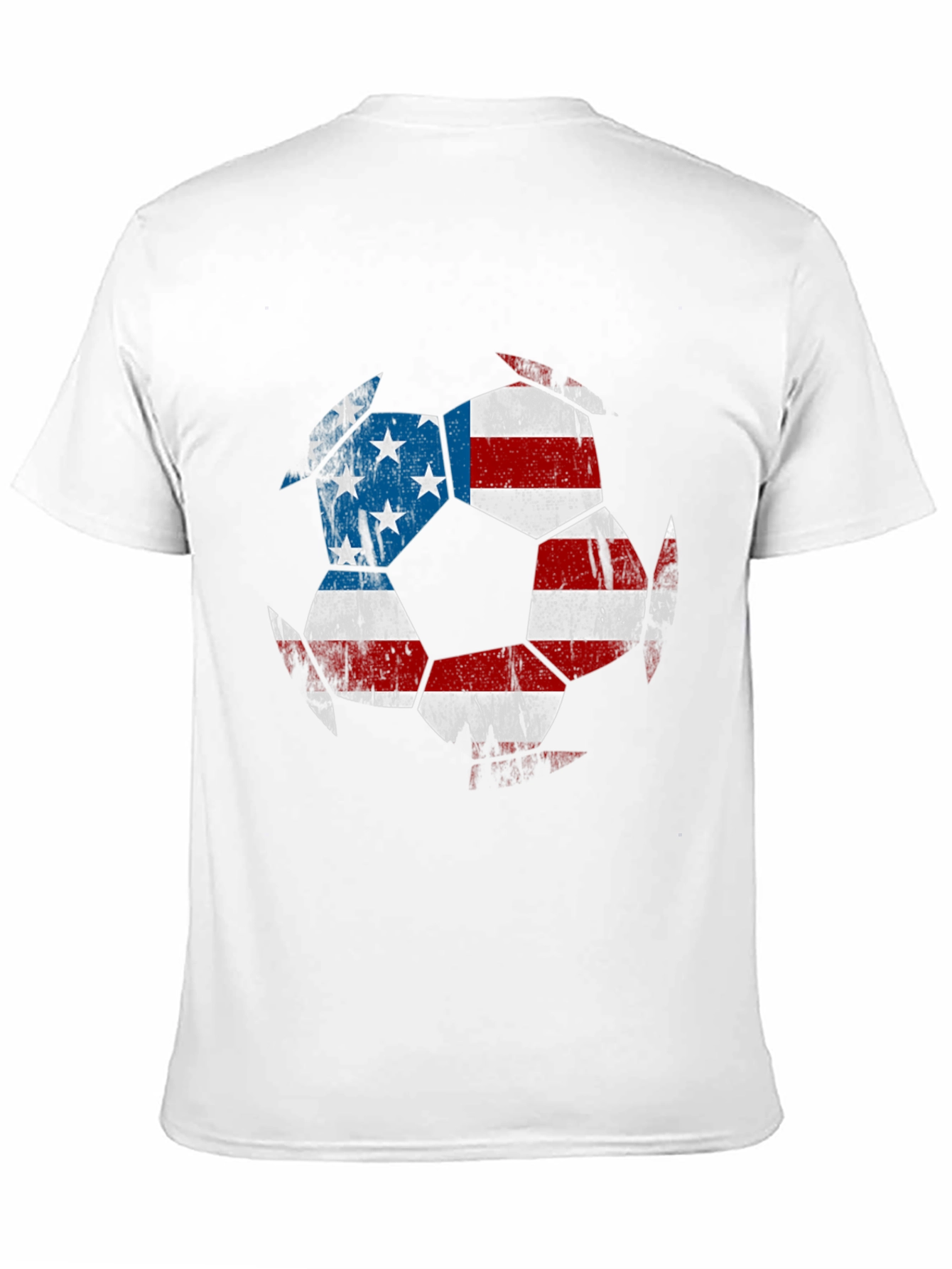 USA Flag Soccer Ball Graphic T-Shirt