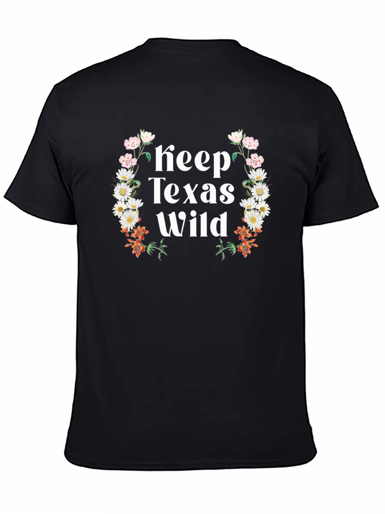 Keep Texas Wild Floral Graphic T-Shirt