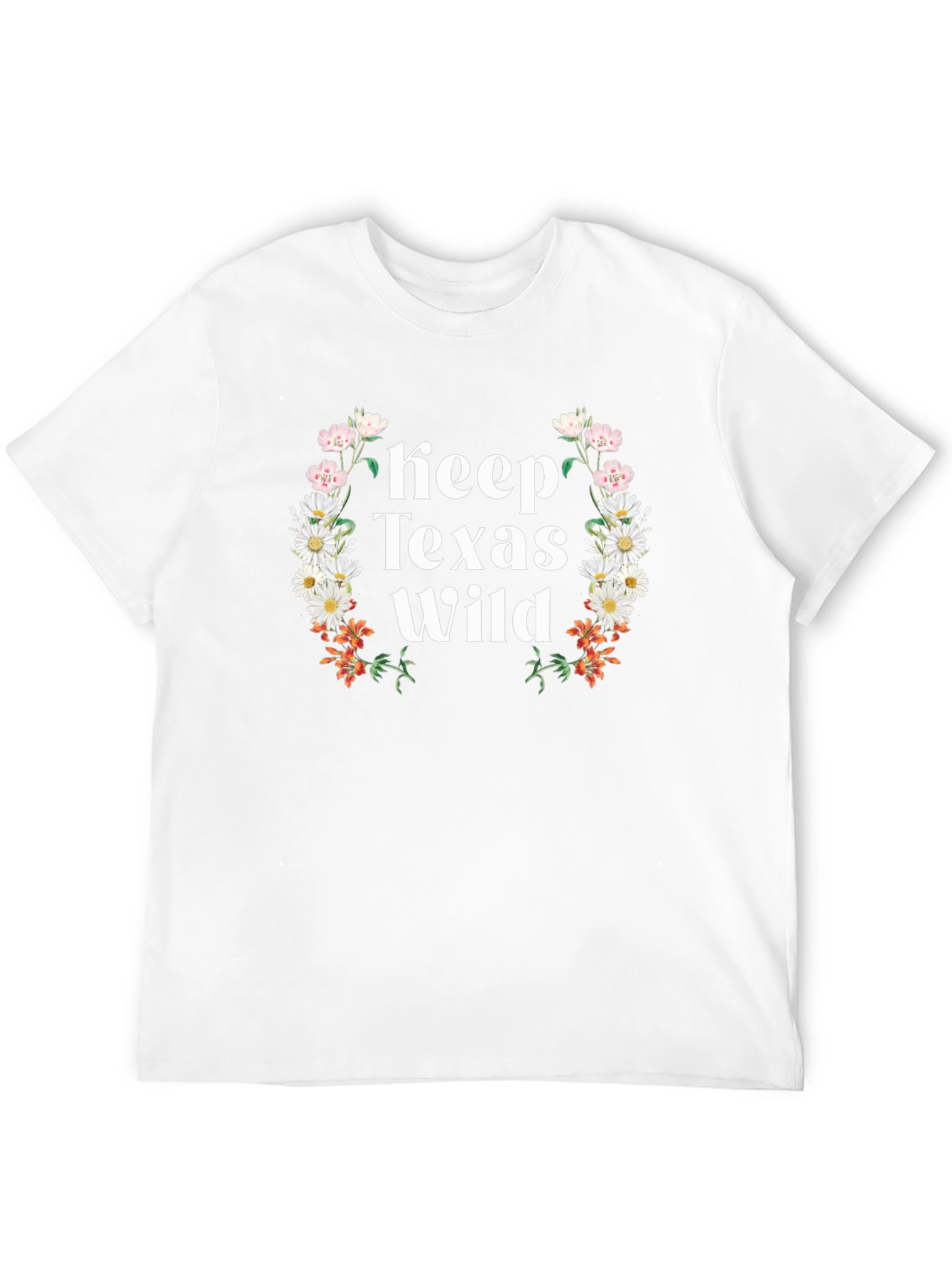 Keep Texas Wild Floral Graphic T-Shirt