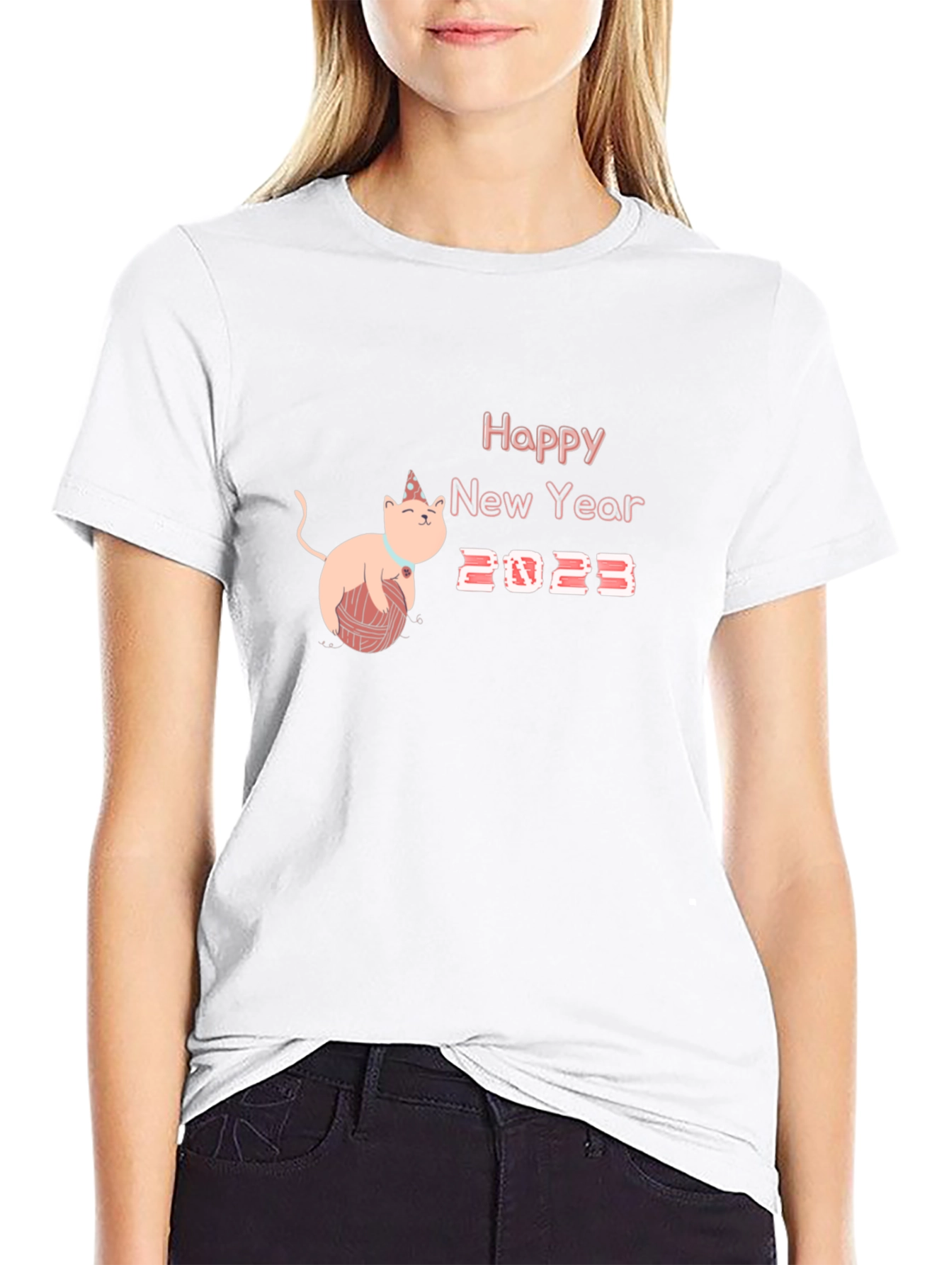 Happy New Year 2023 Cat T-Shirt