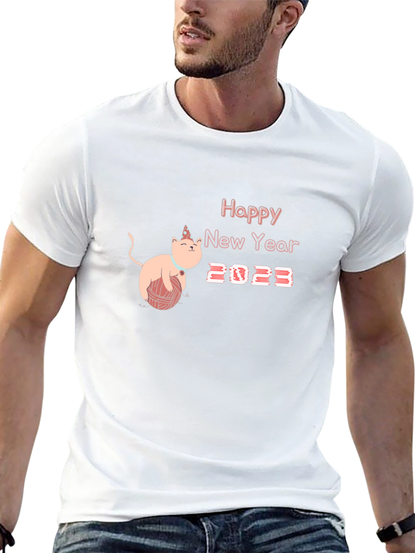 Happy New Year 2023 Cat T-Shirt