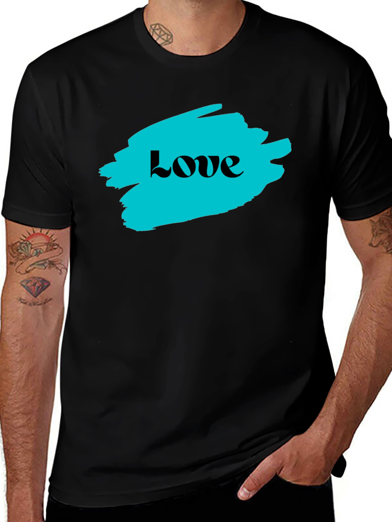 Love Graphic Black T-Shirt