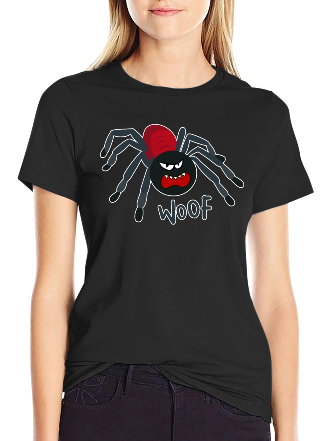 Woof Spider Funny Graphic T-Shirt