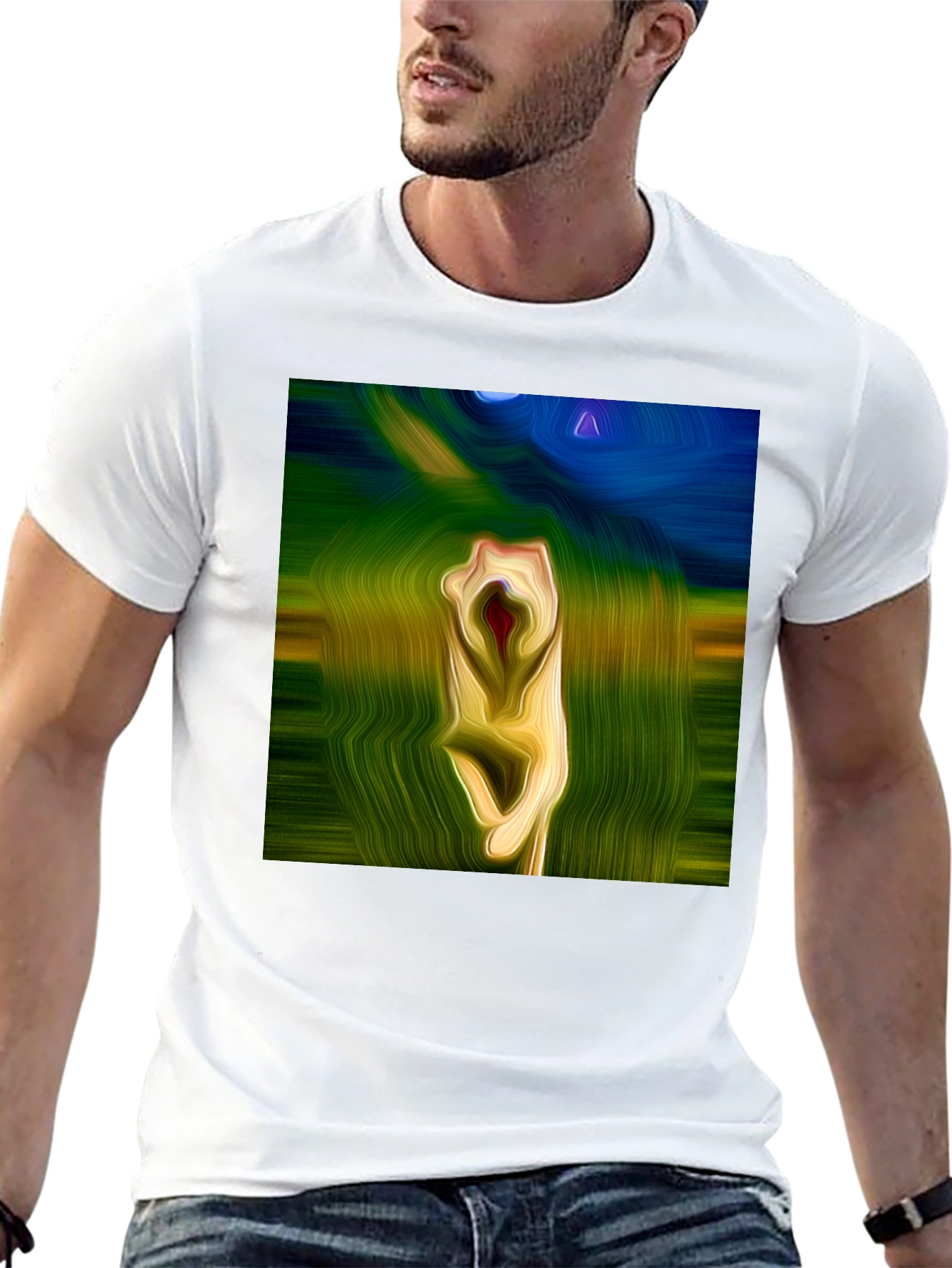 Abstract Art Black T-Shirt