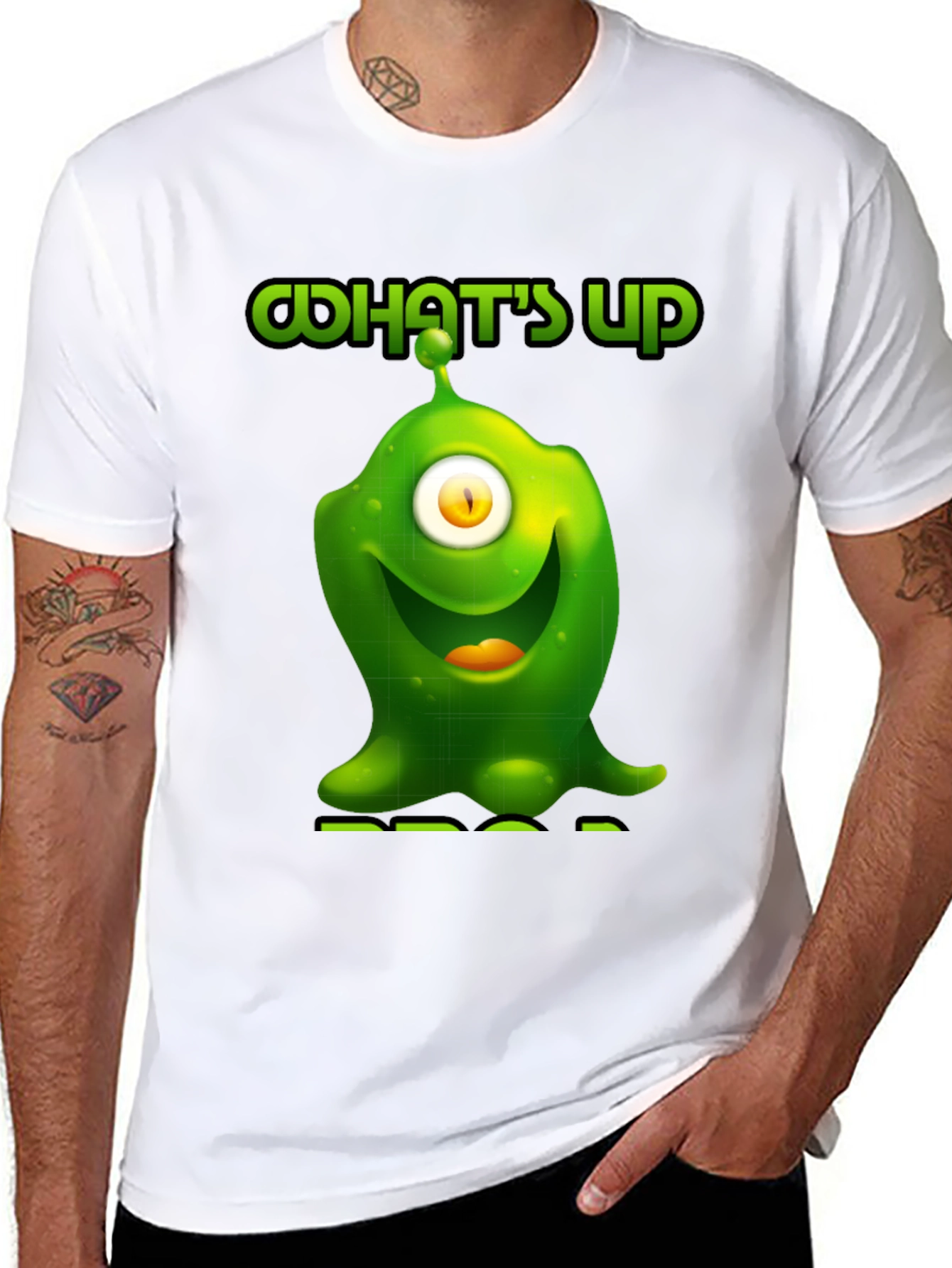 One-Eyed Alien Graphic T-Shirt - Whats Up?