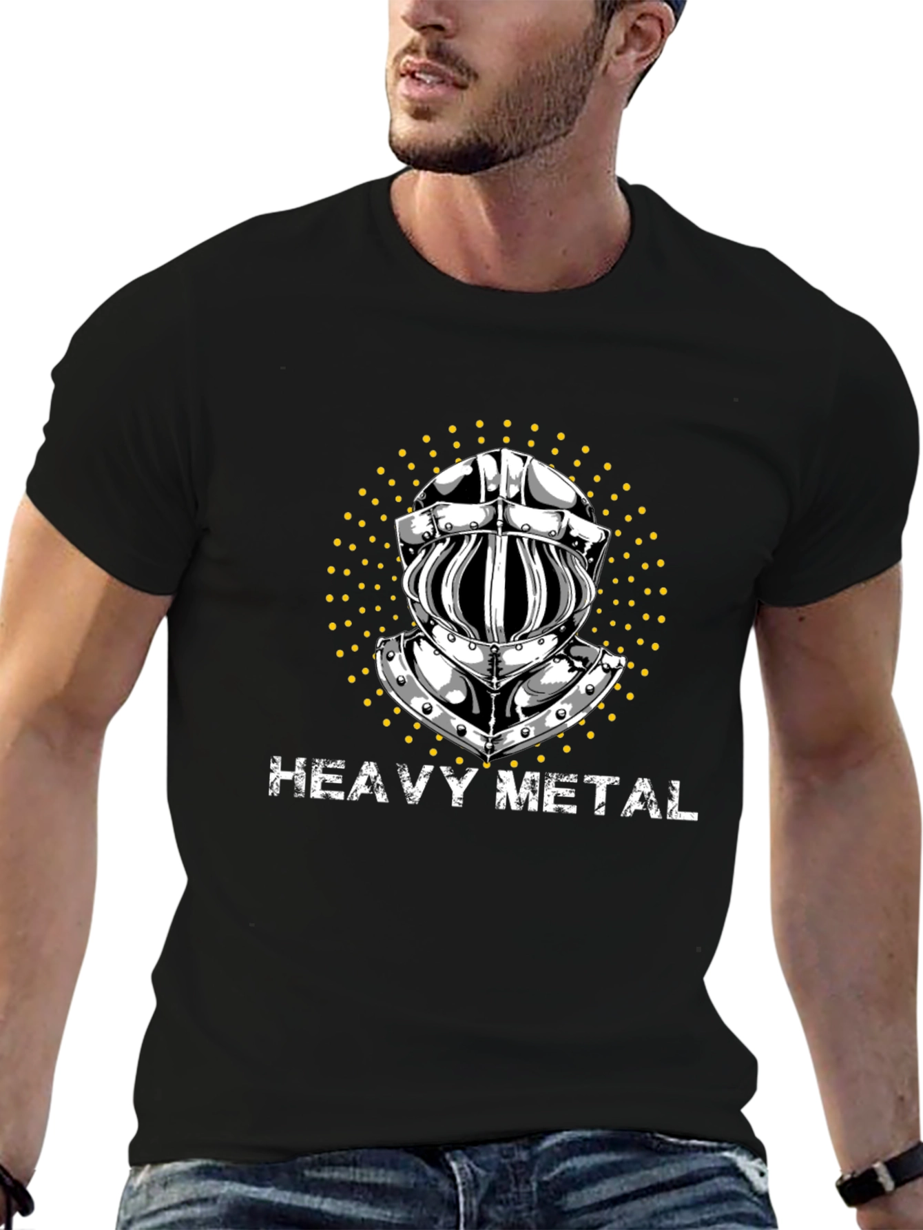 Heavy Metal Knight T-Shirt - Black Graphic Tee