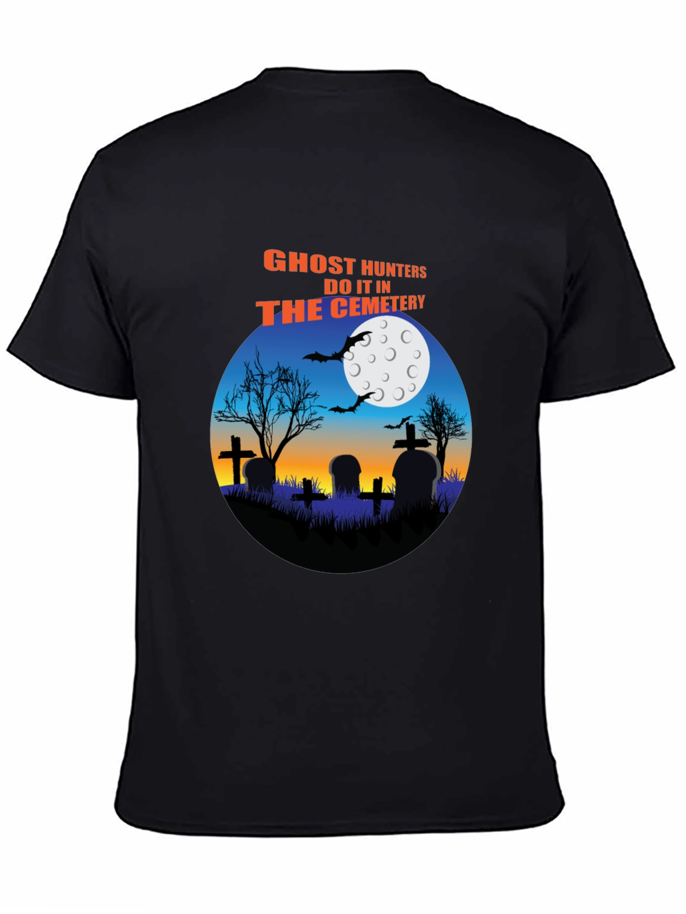 Ghost Hunters Cemetery T-Shirt Halloween Tee