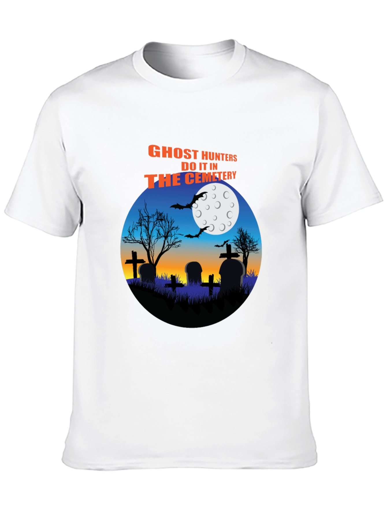 Ghost Hunters Cemetery T-Shirt Halloween Tee