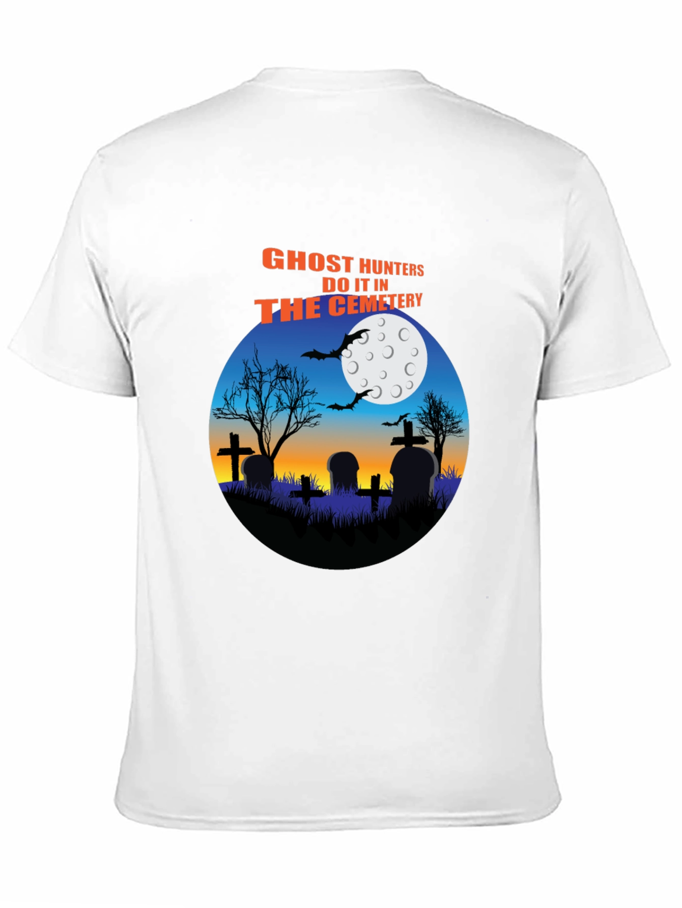 Ghost Hunters Cemetery T-Shirt Halloween Tee