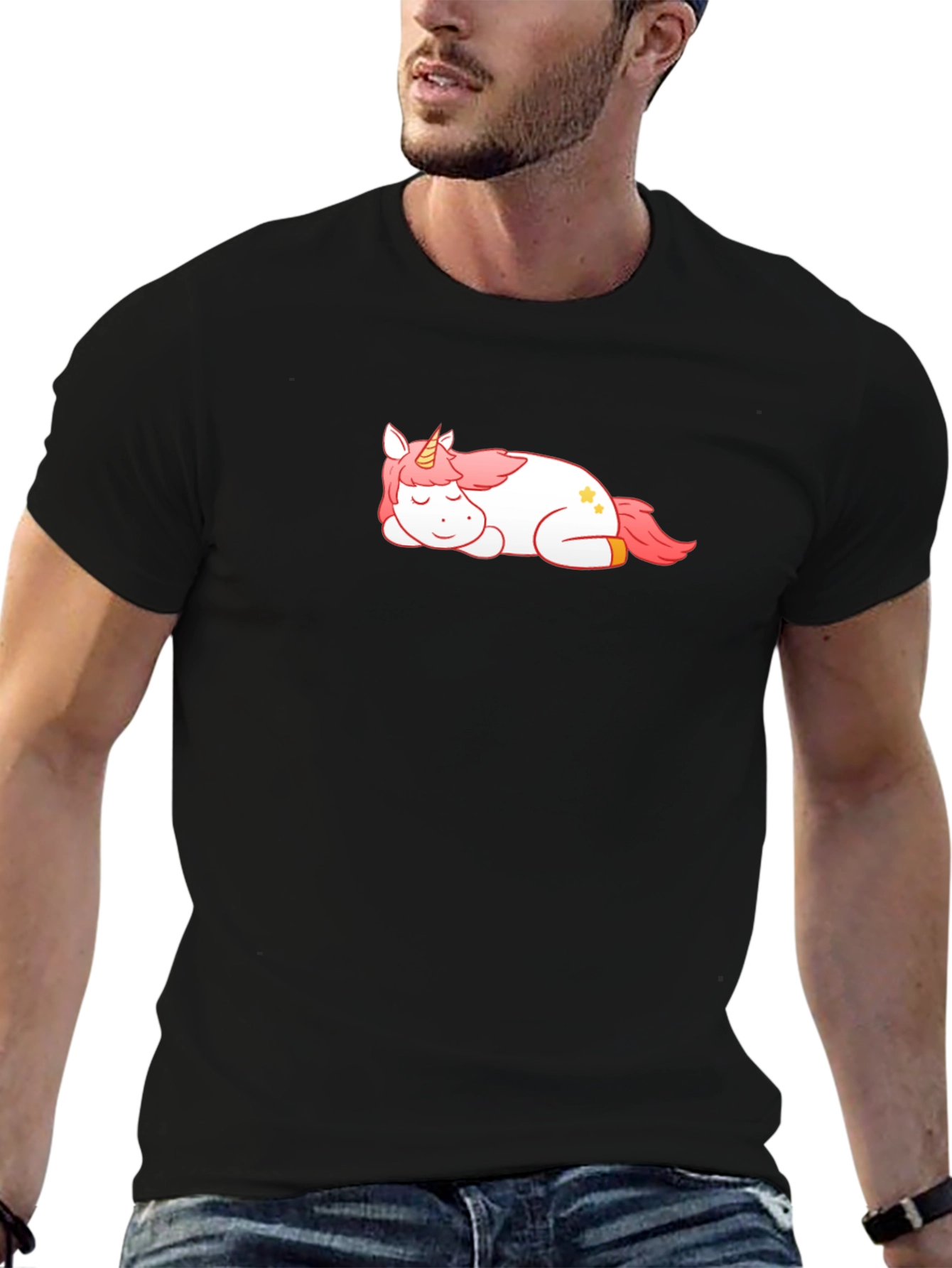Sleeping Unicorn Graphic T-Shirt