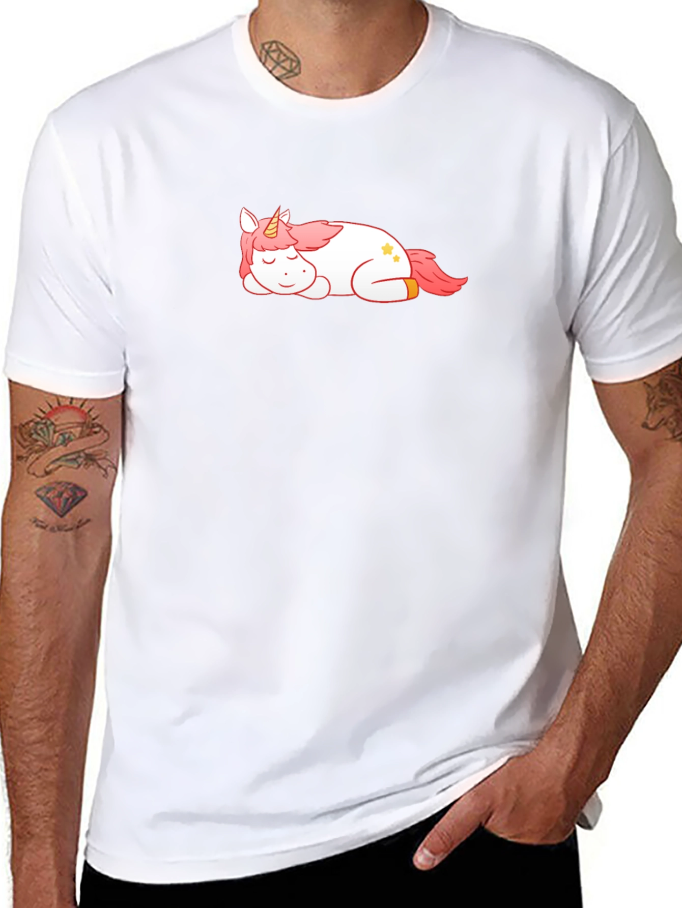 Sleeping Unicorn Graphic T-Shirt