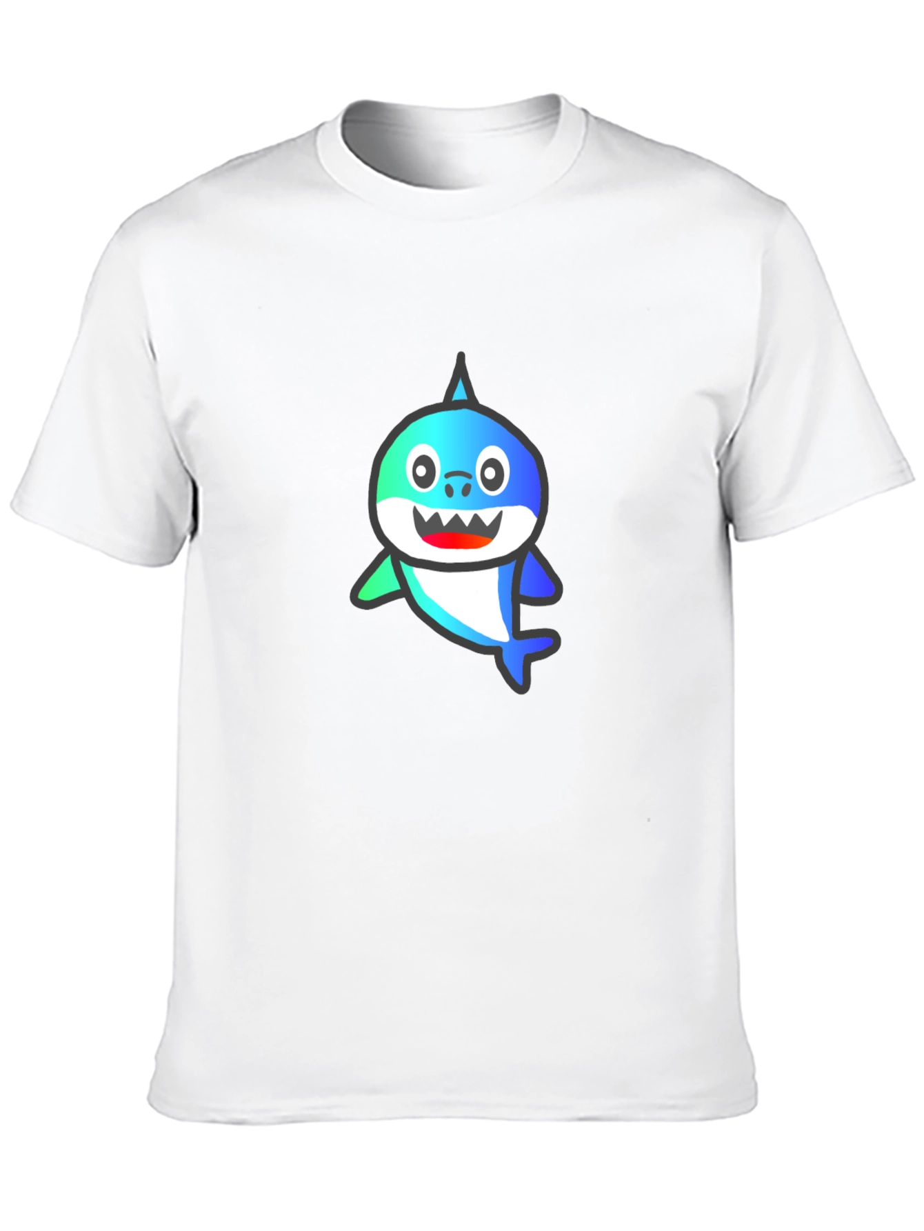 Baby Shark Black T-Shirt - Fun Cartoon Tee