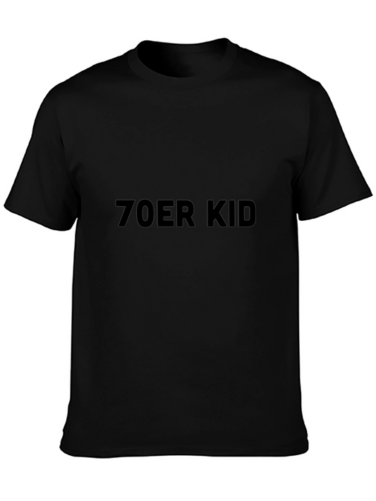 70er Kid Black Graphic T-Shirt