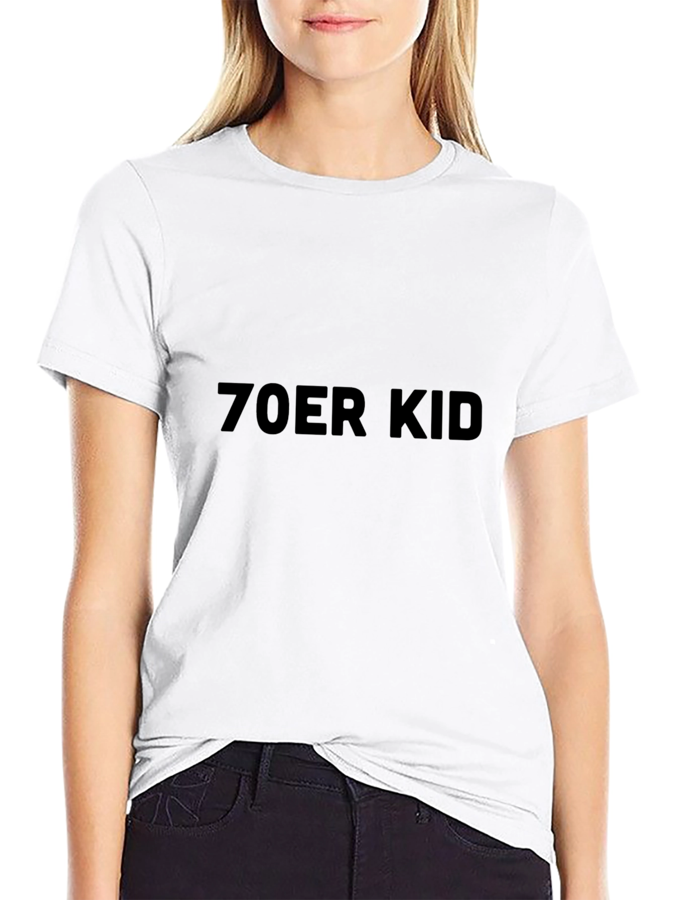 70er Kid Black Graphic T-Shirt