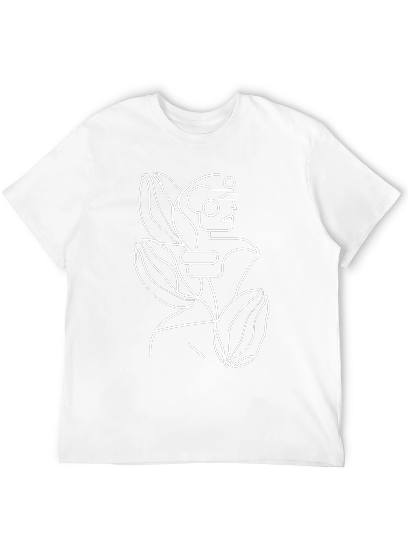 Abstract Line Art Graphic T-Shirt