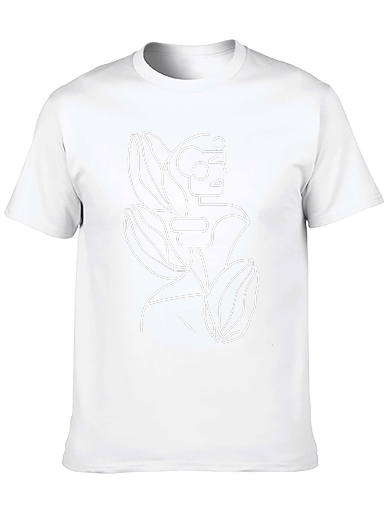 Abstract Line Art Graphic T-Shirt