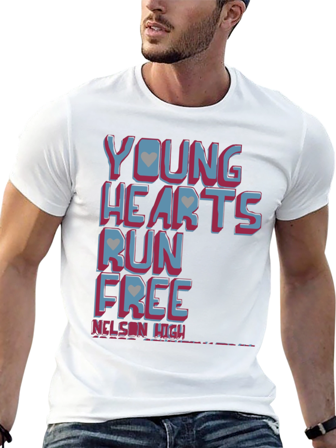Young Hearts Run Free Graphic T-Shirt