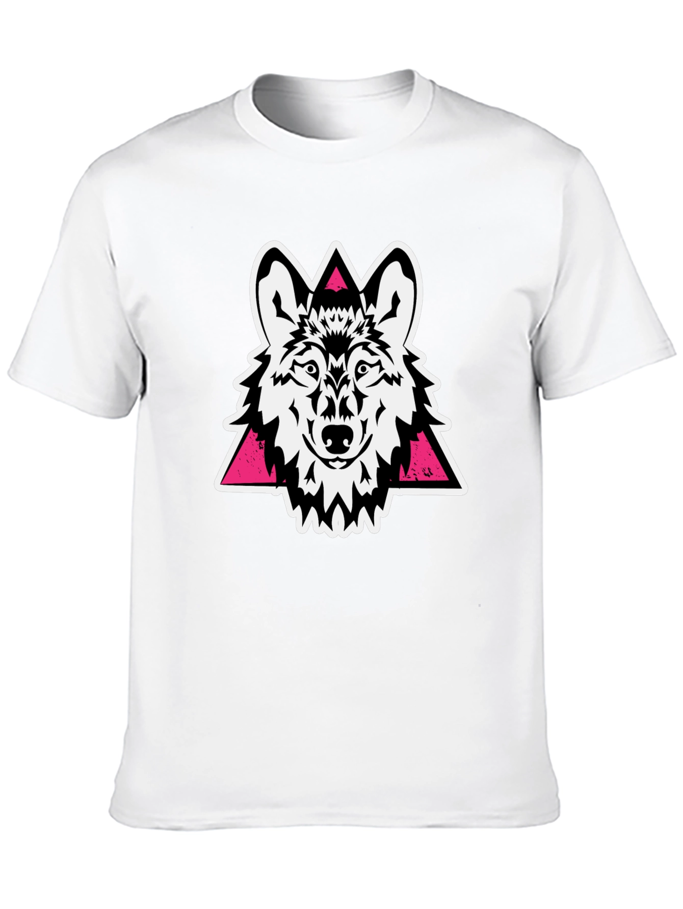 Wolf Graphic Tee - Black Stylish Cotton T-Shirt