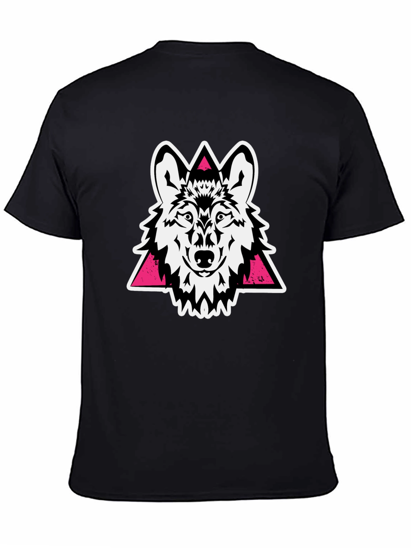 Wolf Graphic Tee - Black Stylish Cotton T-Shirt