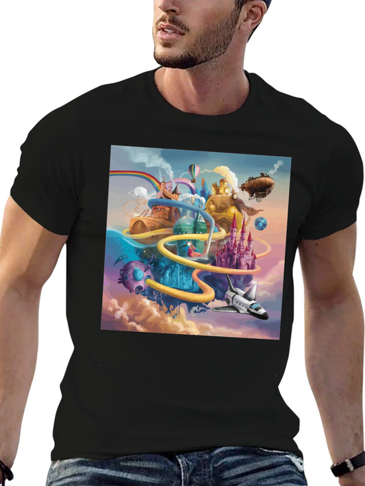 Fantasy World Graphic Tee - Unique Design