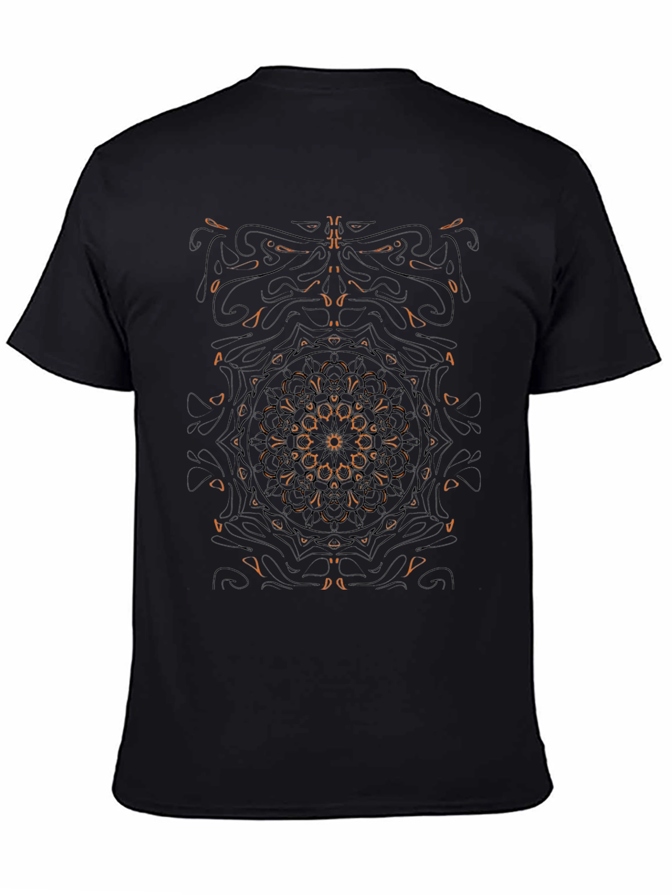 Abstract Graphic Black Tee