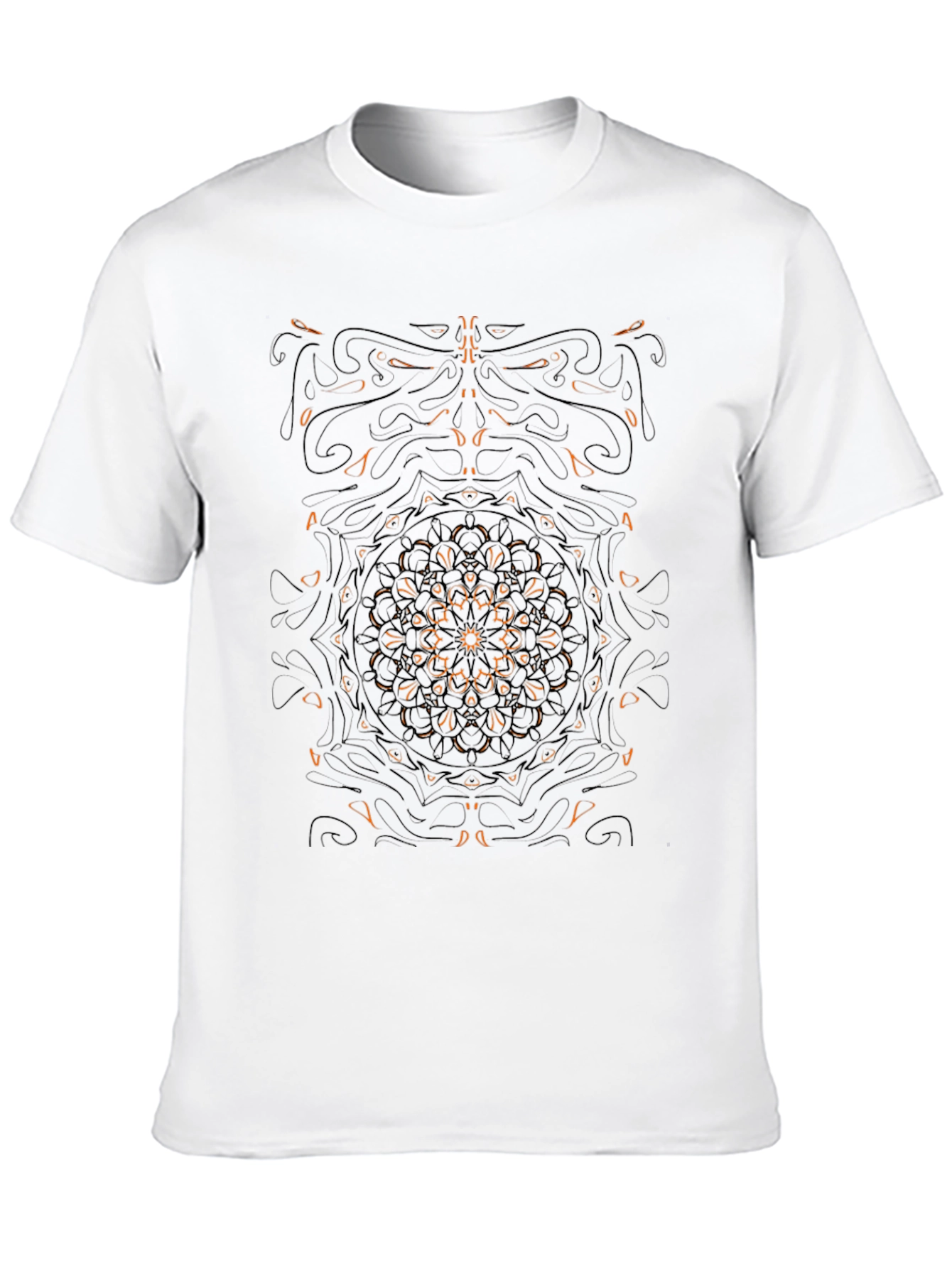 Abstract Graphic Black Tee