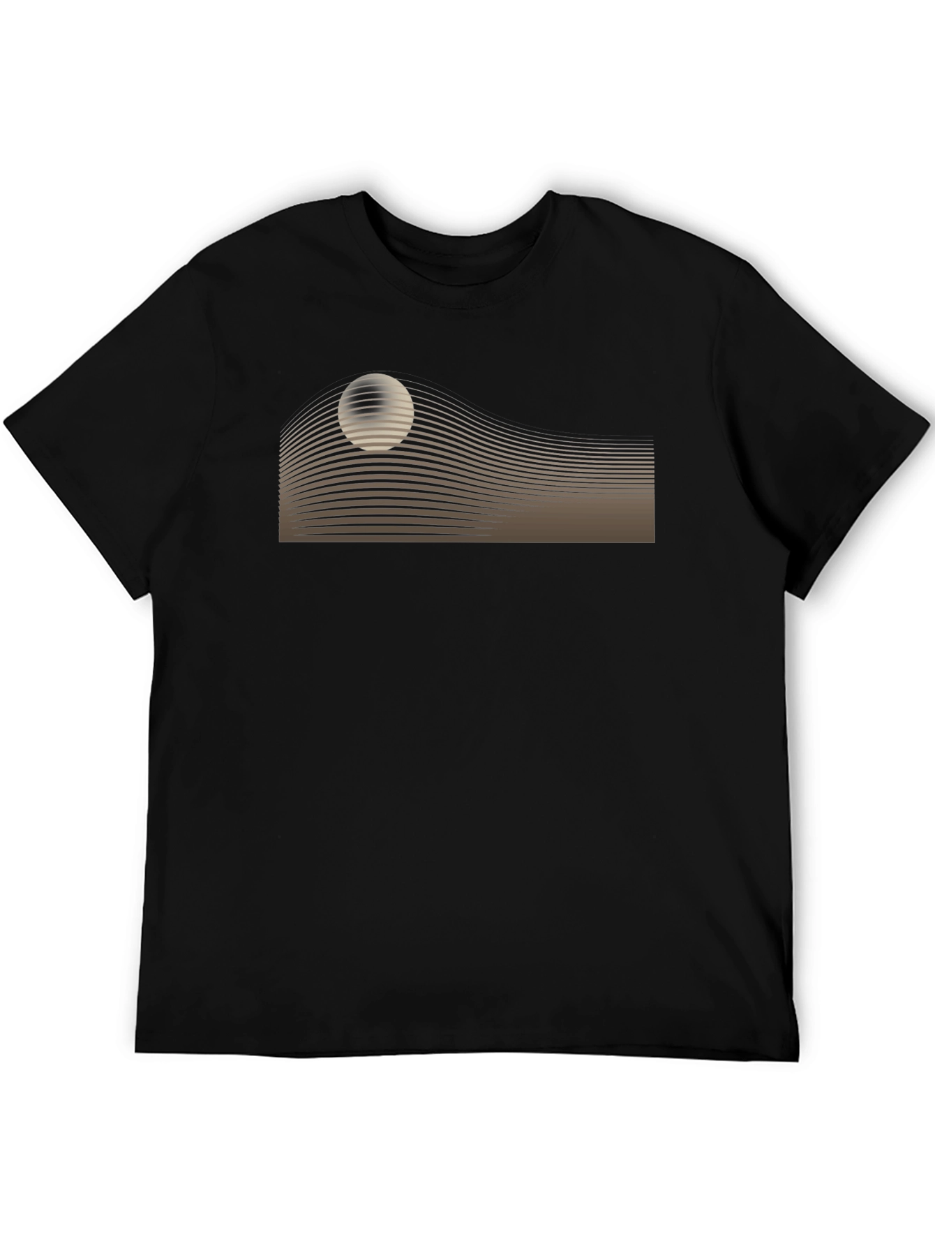 Retro Black T-Shirt with Graphic Design
